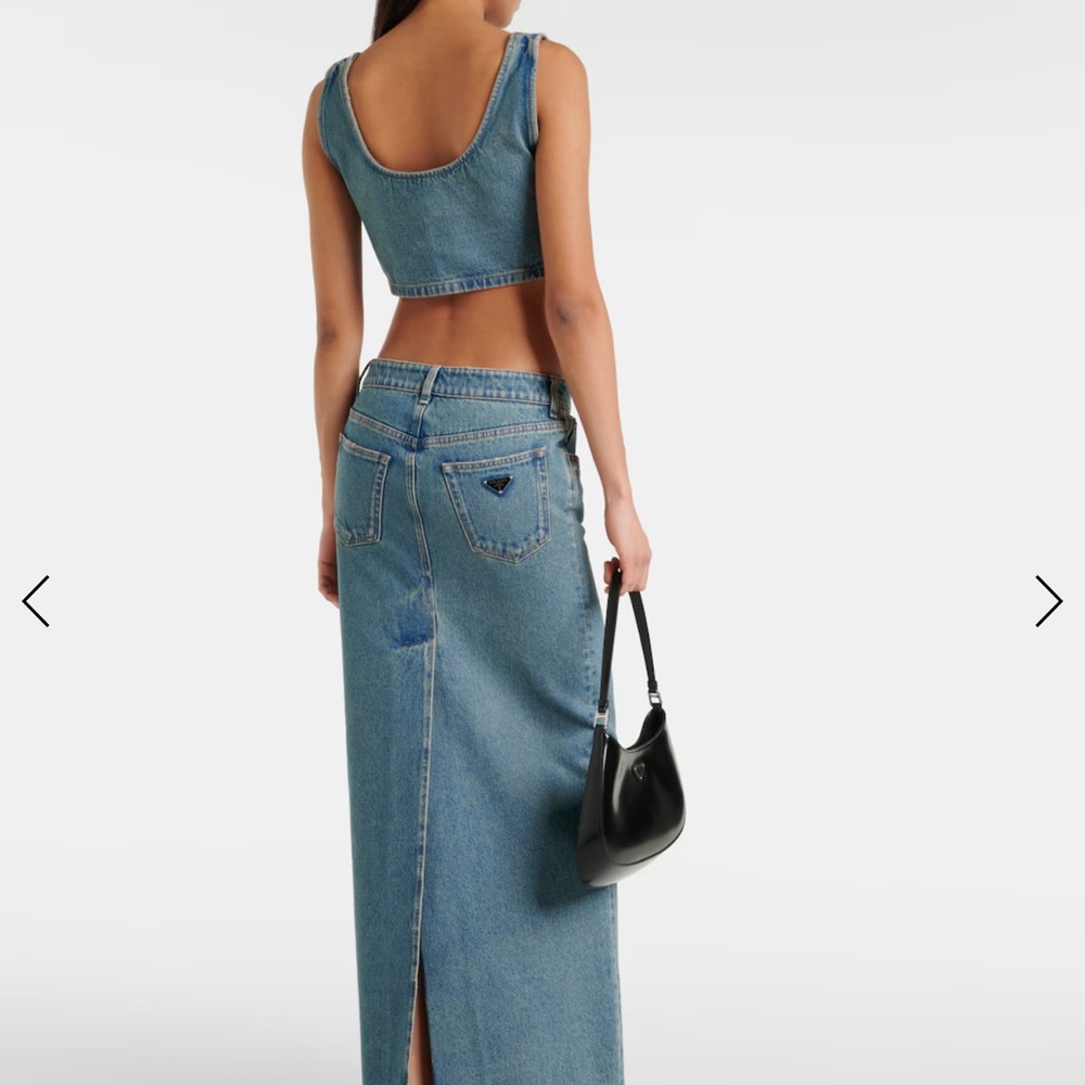 Light Blue Denim Skirt